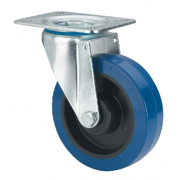 Rueda ALEX Giratoria 2-2726 - 10ZV125-PGMR125 Goma Azul Rod.-Leer más