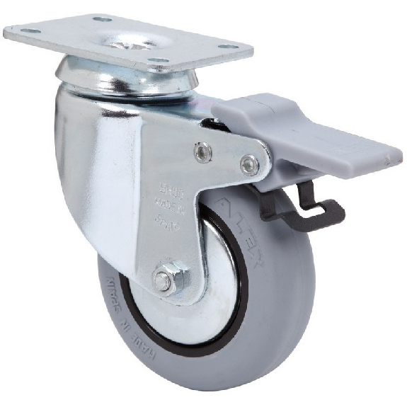 Rueda ALEX Giratoria 1-0386 - 10BHFD80CP-PGI Freno doble-Leer más