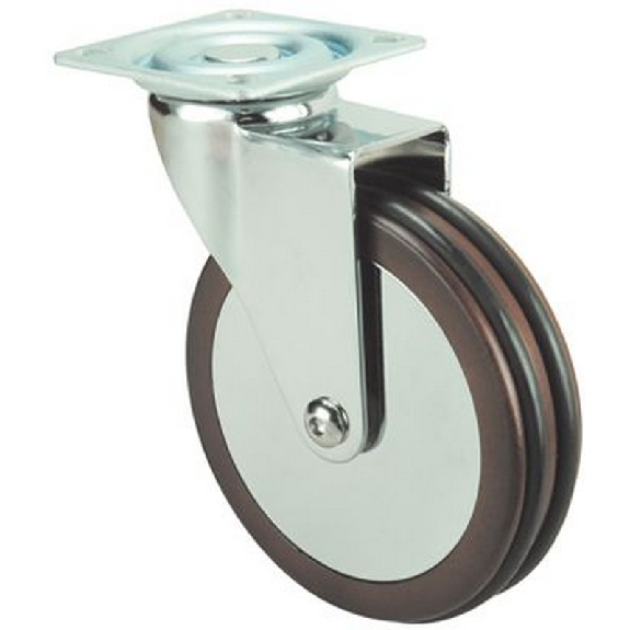 Rueda ALEX Giratoria 1-0574 - 10BDM50 Pulida Madera Nogal-Leer más