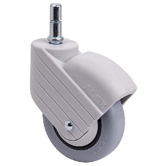 Rueda ALEX Giratoria 2-3323 - 30HP100CP-PLGI Gris Anilla-Leer más