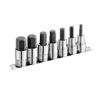 Juego de 7 vasos 1/2" hexagonales en rack - FACOM ST.40-Leer más