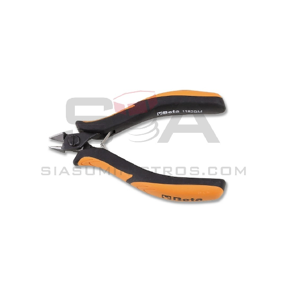 Alicate de corte diagonal semi-rasado bocas adelgazadas mango bimaterial, 120mm - BETA 1182BM Alicate de corte diagonal semi-rasado bocas adelgazadas mango bimaterial, 120mm - BETA 1182BM-Leer más