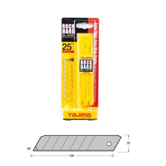 Cuchilla recambio cutter LCB-65 25mm caja 10 unidades - TAJIMA-Leer más
