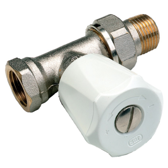 Robinet de radiateur EUROSAR droit nickelé 1/2''  - 419204-Beschreibung lesen