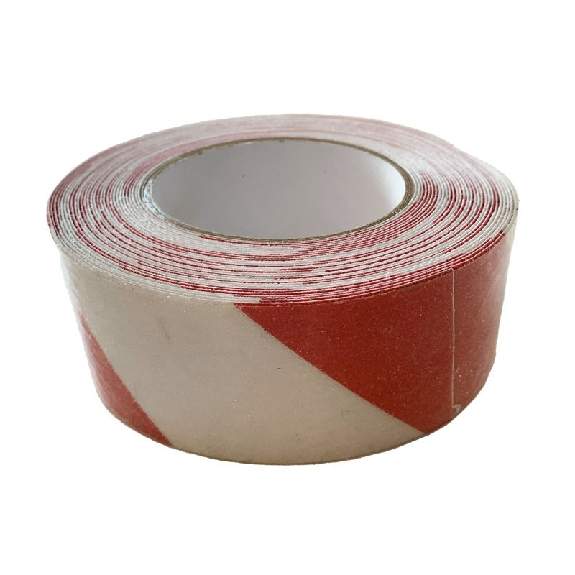 Cinta adhesiva antideslizante rojo/blanco, 50mm x 10m - SINEX Cinta adhesiva antideslizante rojo/blanco, 50mm x 10m - SINEX-Leer más