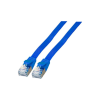 jetcat6UFTP-0,25-F/1 Jetrics, RJ45 Flachpatchkabel U/FTP, Cat 6, 0,25m, blau