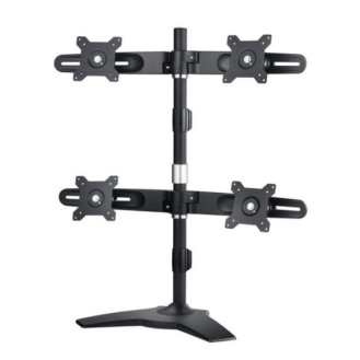 DMS-01Q, Quad-Desktop Monitorfuß, max. 32kg, VESA, 15-24-Lire la description