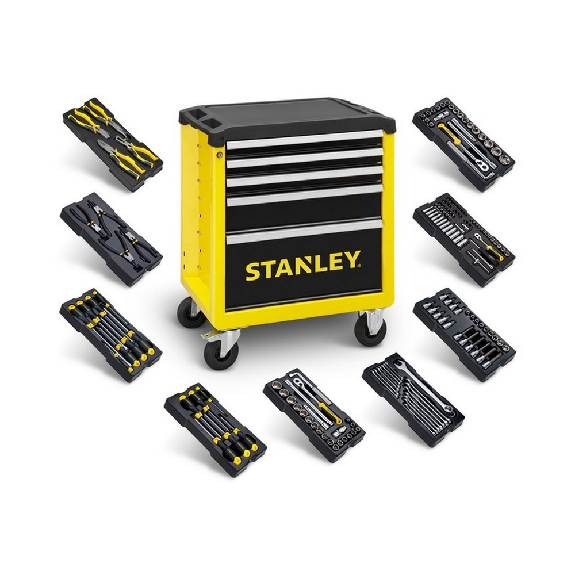Carro de herramientas completo de 4+1 cajones y 144 herramientas - STANLEY STHT0-80442-Leer más