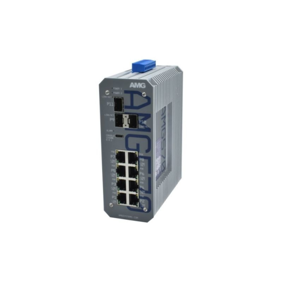 Industrieller managed Switch AMG570-4GBT-4G-3S-P360, 4 x 1GBT POE, 360W Budget, 4x90W, 3 x 1/2,5GFX SFP-Beschreibung lesen