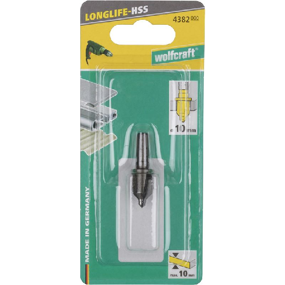 1 avellanador hexagonal HSS   10 mm con tope de profundidad-Leer más
