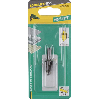 1 avellanador hexagonal HSS   12 mm con tope de profundidad-Leer más