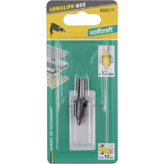 1 avellanador hexagonal HSS   12 mm con tope de profundidad-Leer más
