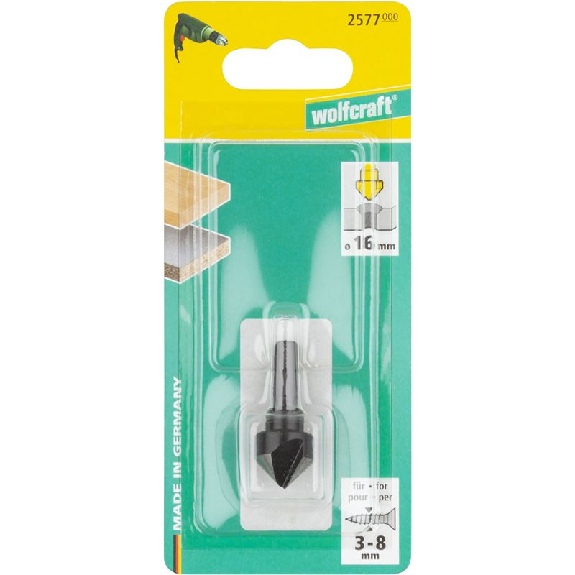 1 avellanador WS. vástago hexagonal. Ø 16 mm 2577000-Leer más