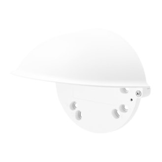 WiseNet SBV-120WCW, Wetterschutzkappe aus Aluminium, kompatibel mit XNV- 6010/6020/8020R/8030R/8040R, QNV- 6010R/6020R/-Beschreibung lesen