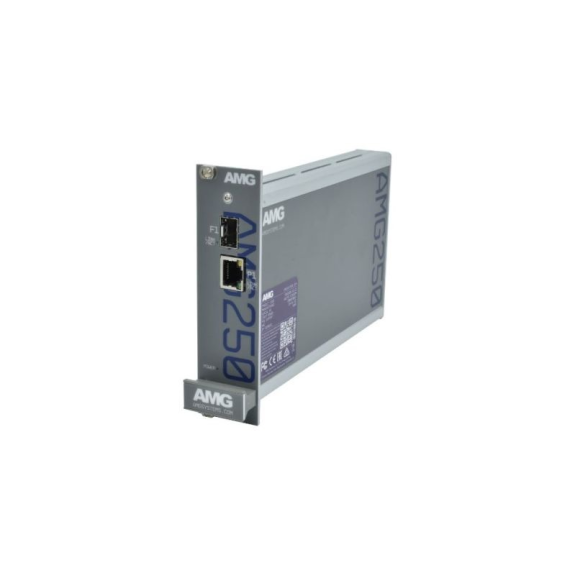 AMG250R-1F-1S AMG, Convertisseur de médias industriels, 19 pouces, 1 x10 / 100BT RJ45, 1 x 100 / 1000FX SLOT SFP, sans SFP-Lire la description