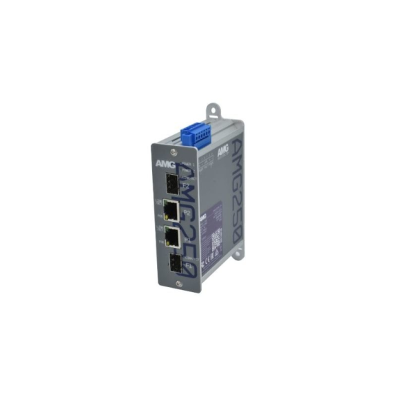 AMG250-2GBT-2S-P180 AMG Systems, Industrieller Medienkonverter, 2 x 100/1000BT RJ45 90W, 2 x 100/1000FX SFP Slot, ohne-Leggi tutto