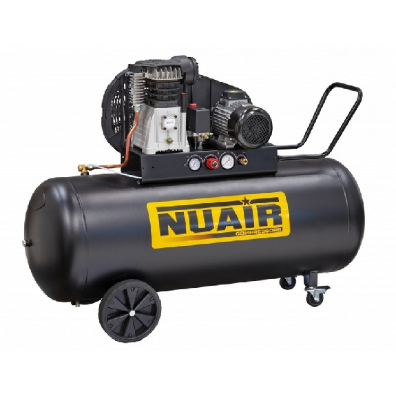 Compresor pistón con aceite TECH-PRO 3HP 200 litros Monofásico - B2800B/3CM/200 - NUAIR 28LA504NUA213-Leer más