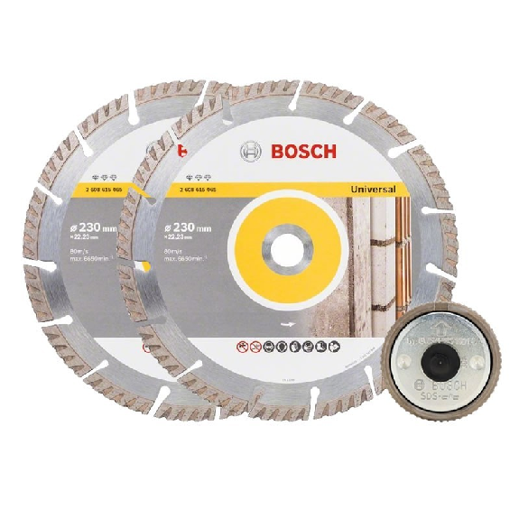 Définir 2 disques de diamant 230x2.3 mm + écrou de support - 06159975H5-Leggi tutto