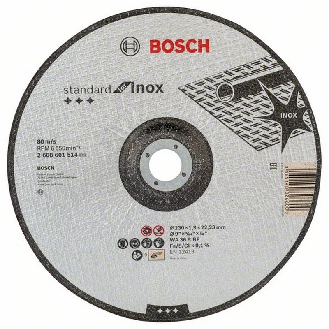 Bosch Trennscheibe gekrpft Standard for Inox WA 36 R BF, 230 mm, 1,9 mm-Beschreibung lesen