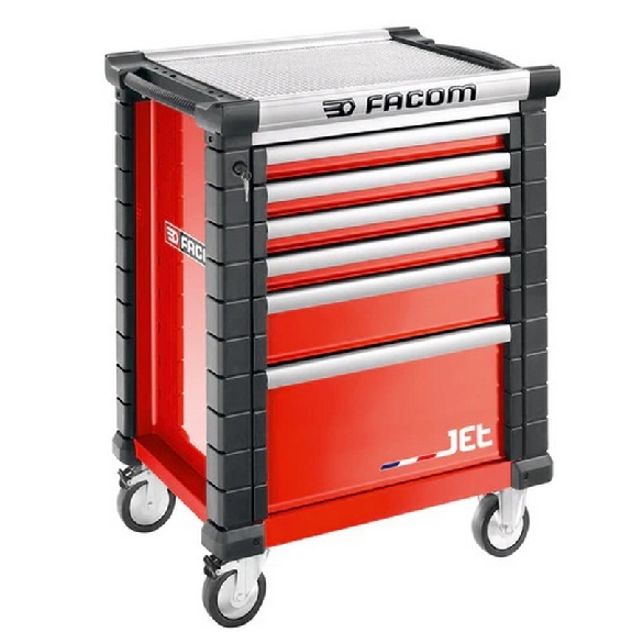 6 outils à jet de tiroir, 3 modules par tiroir, rouge - jet.6m3a-Leggi tutto