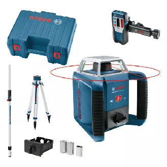Láser giratorio GRL 400 H + receptor LR1 + trípode BT170 + regla medición-Leer más