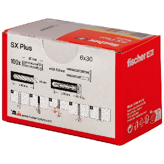 Taco de expansión Fischer SX Plus 6x30 - Caja 100 uds-Leer más