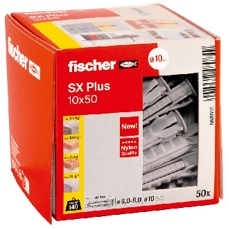 Taco de expansión Fischer SX Plus 10x50 - Caja 50 uds-Leer más