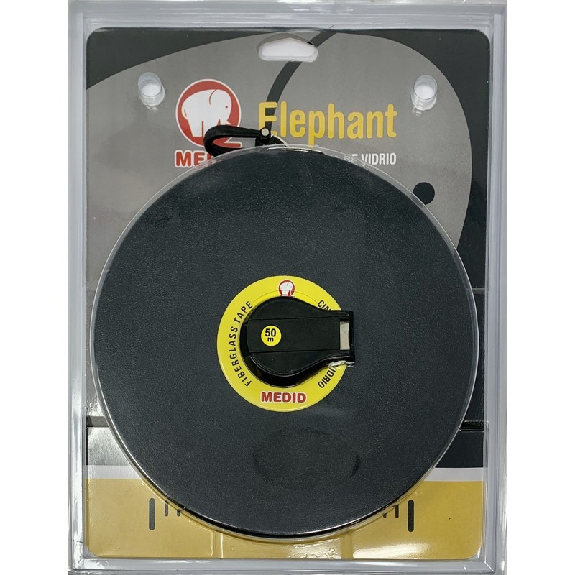 Cinta métrica fibra de vidrio 50mx15mm Fluor Estuche ABS - MEDID 140050-Leer más