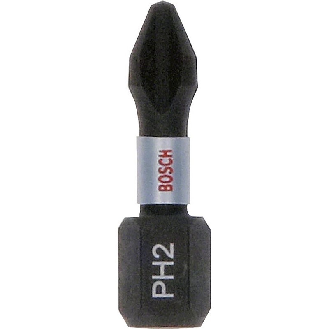 Punta de atornillar IMPACT CONTROL para atornilladores PH2, 25 mm - BOSCH 2607002803 (25 unidades)-Leer más