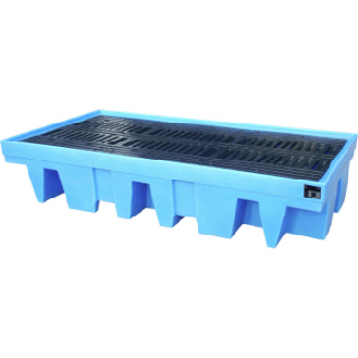 bandeja recogida, PE, IBC 200 l/1000 l, 2560x1350x510 mm, vol. recogida 1140 l-Leer más