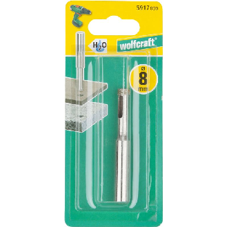 1 broca de perforación de diamante con vástago ø 8 mm-Leer más