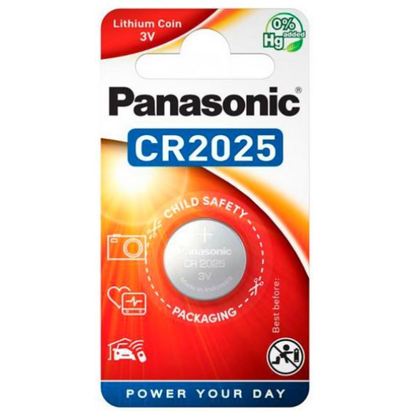 Pila alcalina 3V CR2025 blister - PANASONIC Pila alcalina 3V CR2025 blister - PANASONIC-Leer más