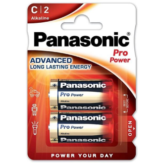 Pilas alcalinas tipo LR14 blister 2 unidades - PANASONIC-Leer más