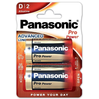 Pilas alcalinas tipo LR20 blister 2 unidades - PANASONIC-Leer más