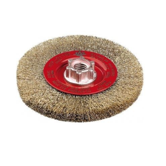Cepillo PLANA 115 mm acero latonado M14 HSP - JAZ HSP0115EM14-Leer más