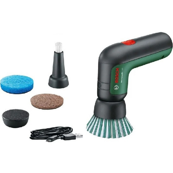 Cepillo de limpieza a batería UniversalBrush 3.6V con accesorios - BOSCH 06033E0000-Leer más