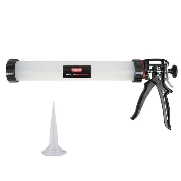 Pistola Press-24 para masilla de poliuretano 600 ml - RATIO 6933H-Leer más