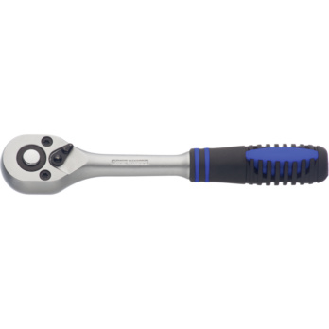 Matraca reversible de palanca ORION 1/4", 145 mm, botón bloqueo, mango 2 comp.-Leer más