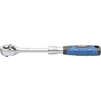 Carraca para puntas reversible telescópica ATORN 1/4", 150-200 mm-Leer más