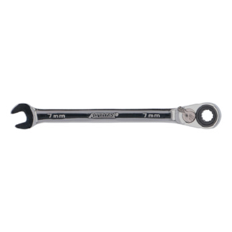 Llave combinada de carraca ATORN, 7 mm, angular 15º, palanca de inversión-Leer más