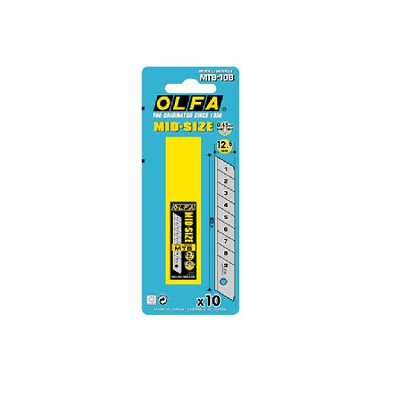 Cuchilla de recambio 83,3x12,5 mm (10 unidades) - OLFA MTB-10B Cuchilla de recambio 83,3x12,5 mm (10 unidades) - OLFA MTB-10B-Leer más