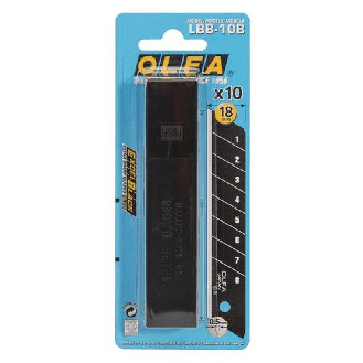 Cuchilla de recambio Excel Black 100x18 mm (10 unidades) - OLFA LBB-10B-Leer más
