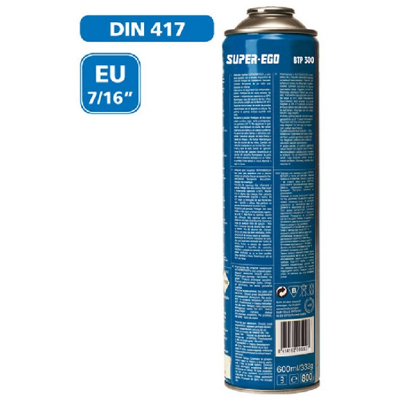 Botella mutigas desechable BTP 300 butano/propano- SUPER-EGO SEH020300-Leer más