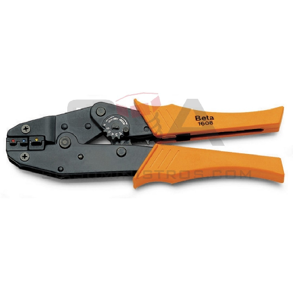 Alicate para terminales preaislados, con regulador de presión, 230mm, 0,5-6mm² - BETA 1608-Leer más