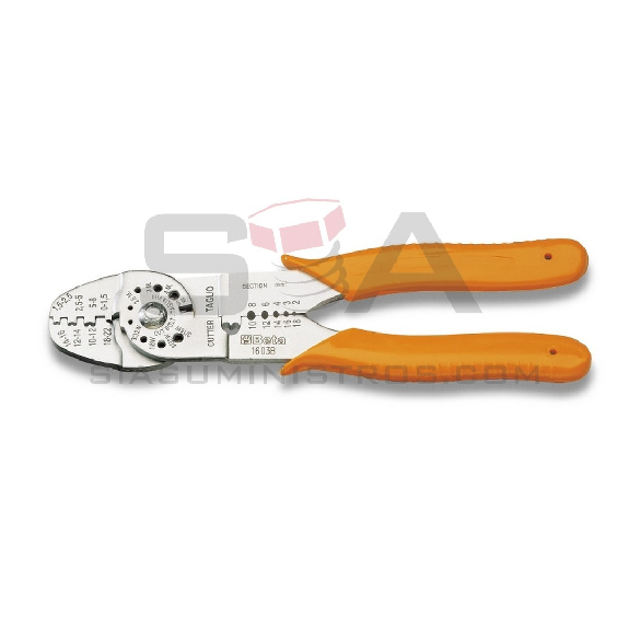 Alicate para terminales no aislados abiertos, modelo estándar, 220mm, 0-8mm² - BETA 1603B Alicate para terminales no aislados abiertos, modelo estándar, 220mm, 0-8mm² - BETA 1603B-Leer más
