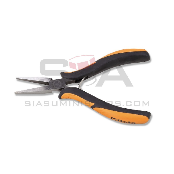 Alicate de bocas planas, largas y lisas mango bimaterial, 140mm - BETA 1172BM Alicate de bocas planas, largas y lisas mango bimaterial, 140mm - BETA 1172BM-Leer más