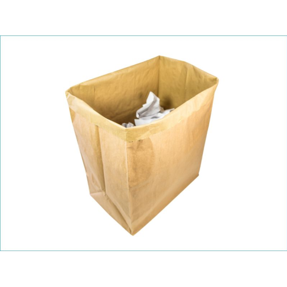 Sac à déchet kraft autoporté 30 L simple feuille Sac à déchet kraft autoporté 30 L simple feuille-Lire la description