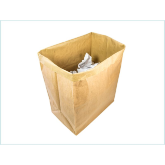 Sac à déchet kraft autoporté 30 L simple feuille-Lire la description