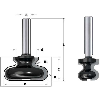 FRESA PARA TIRADORES  Z2 S:8 D:9.52/19.05x19.05x57.2 R:4.8 DX