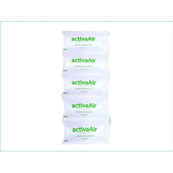 Coussins d'air recyclé 50% PCR 20x10cm x700 M (vendu non gonflé) par 1 carton(s) Coussins d'air recyclé 50% PCR 20x10cm x700 M (vendu non gonflé) par 1 carton(s)-Lire la description